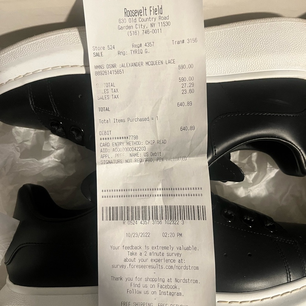 Alexander McQueen Black Sneakers